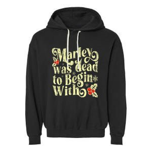 To Begin With Funny Novelty Christmas Garment-Dyed Fleece Hoodie