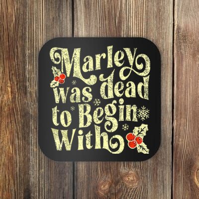 To Begin With Funny Novelty Christmas Coaster