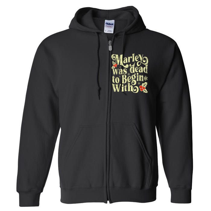 To Begin With Funny Novelty Christmas Full Zip Hoodie