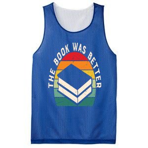 The Book Was Better Book Reading Cute Gift Mesh Reversible Basketball Jersey Tank