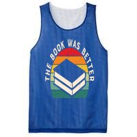 The Book Was Better Book Reading Cute Gift Mesh Reversible Basketball Jersey Tank