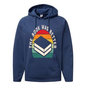 The Book Was Better Book Reading Cute Gift Performance Fleece Hoodie