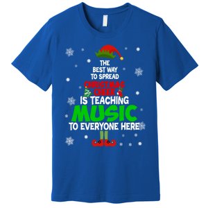 The Best Way To Spread Christmas Cheer Is Teaching Music Gift Premium T-Shirt