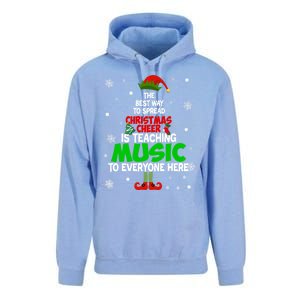 The Best Way To Spread Christmas Cheer Is Teaching Music Gift Unisex Surf Hoodie