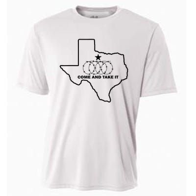 Texas Barbed Wire Come And Take It Cooling Performance Crew T-Shirt