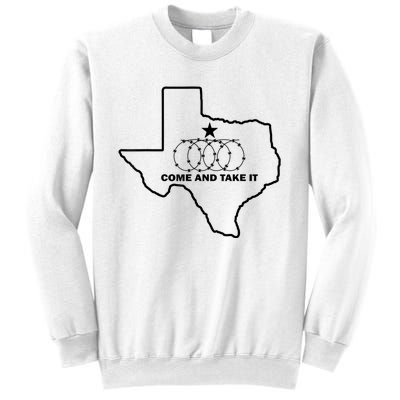 Texas Barbed Wire Come And Take It Sweatshirt