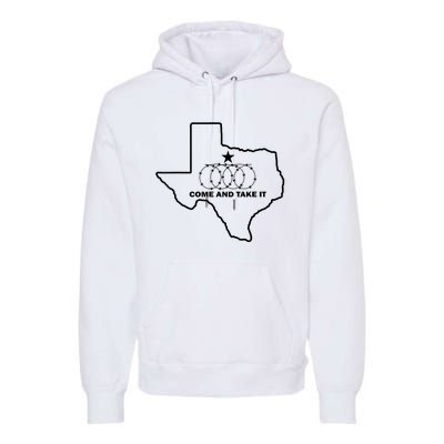 Texas Barbed Wire Come And Take It Premium Hoodie