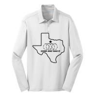 Texas Barbed Wire Come And Take It Silk Touch Performance Long Sleeve Polo