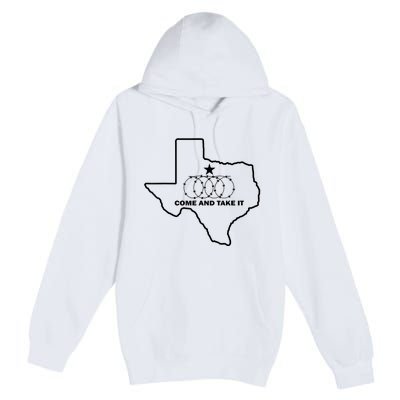 Texas Barbed Wire Come And Take It Premium Pullover Hoodie