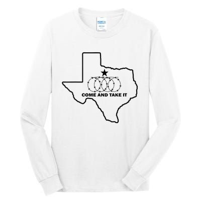 Texas Barbed Wire Come And Take It Tall Long Sleeve T-Shirt