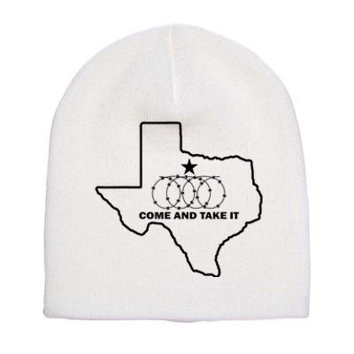 Texas Barbed Wire Come And Take It Short Acrylic Beanie