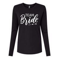 Team Bride Wedding Party Womens Cotton Relaxed Long Sleeve T-Shirt