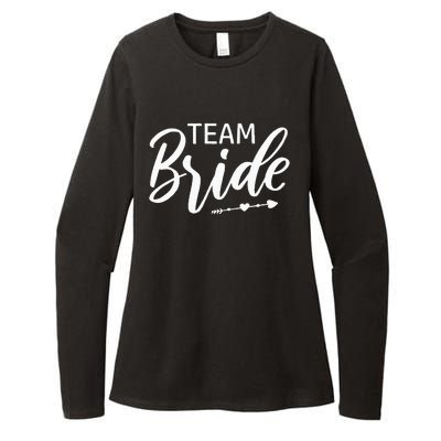 Team Bride Wedding Party Womens CVC Long Sleeve Shirt