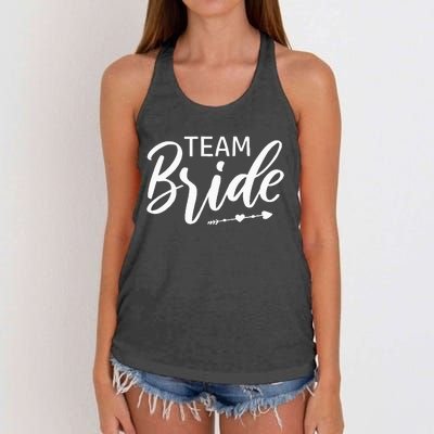 Team Bride Wedding Party Women's Knotted Racerback Tank