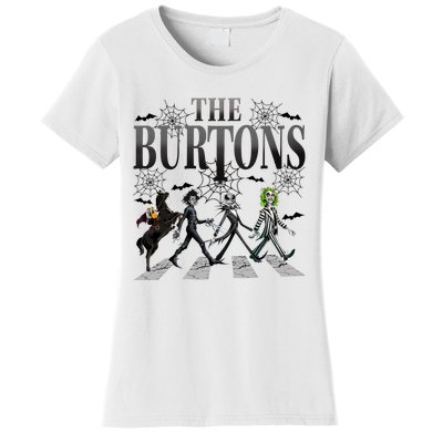 The Burtons Walking Street The Burtons Friends Halloween Jack Skellington Women's T-Shirt