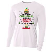 The Best Way To Spread Christmas Cheer Is Singing Loud Elf Cooling Performance Long Sleeve Crew