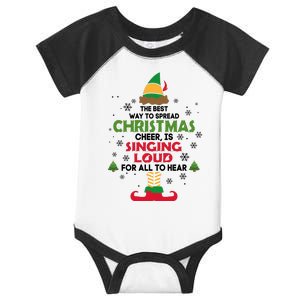 The Best Way To Spread Christmas Cheer Is Singing Loud Elf Infant Baby Jersey Bodysuit