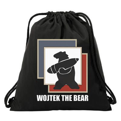 The Bear Wojtek Polish Bear Drawstring Bag