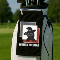 The Bear Wojtek Polish Bear Golf Towel