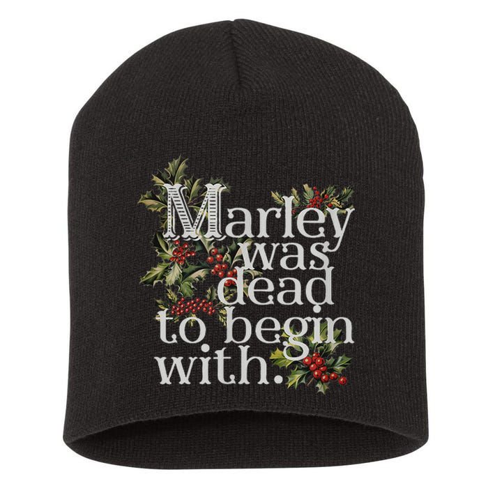 To Begin With Funny Novelty Christmas Short Acrylic Beanie