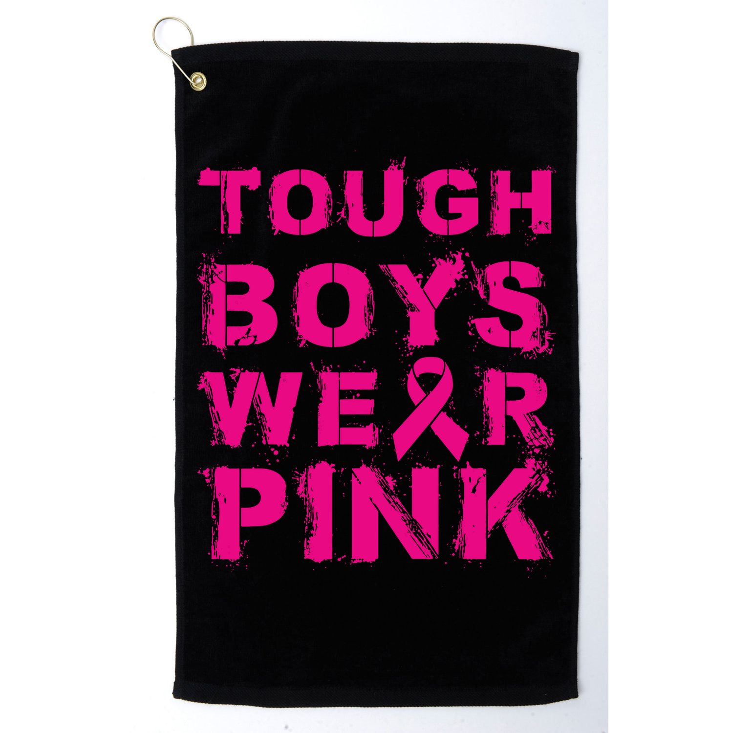 Tough Boy Wear Pink Breast Cancer Awareness Cool Pink Gift Golf Towel