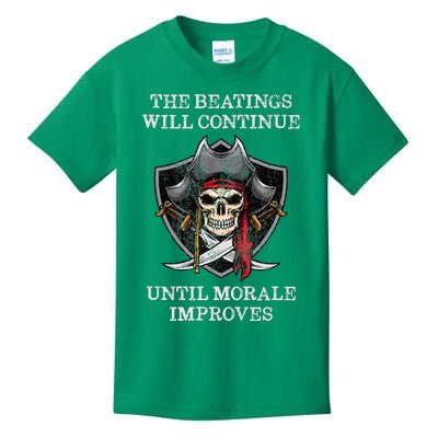 The Beatings Will Continue Until Morale Improves Kids T-Shirt