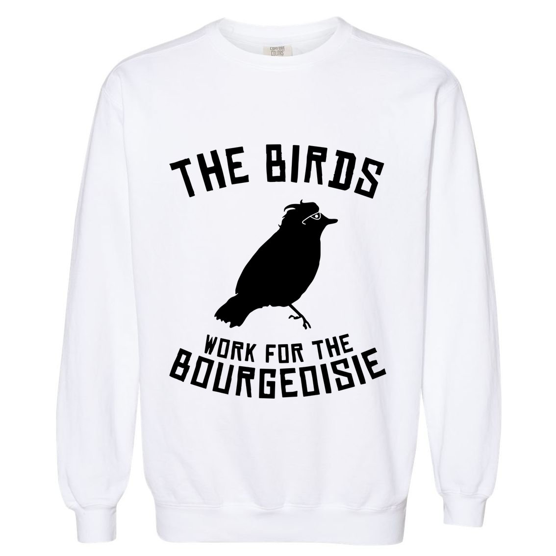 The Birds Work For The Bourgeoisie Garment-Dyed Sweatshirt