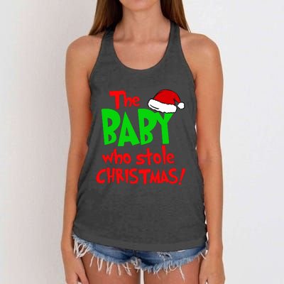 The Baby Who Stole Christmas Women's Knotted Racerback Tank