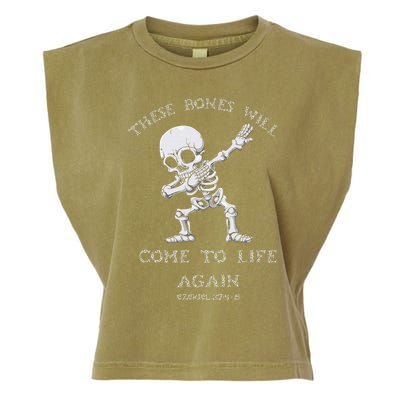 These Bones Will come to Life again Ezekiel 37:4 Bible Verse Garment-Dyed Women's Muscle Tee