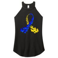 T21 Butterfly World Down Syndrome Day Women’s Perfect Tri Rocker Tank