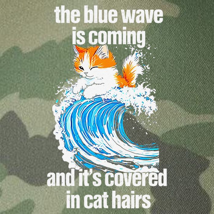 The Blue Wave Is Coming And ItS Covered In Cat Hairs Legacy Tie Dye Trucker Hat