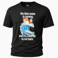 The Blue Wave Is Coming And ItS Covered In Cat Hairs Cooling Performance Crew T-Shirt
