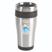 The Blue Wave Is Coming And ItS Covered In Cat Hairs 16oz Travel Tumbler