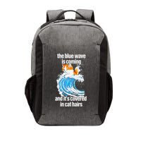 The Blue Wave Is Coming And ItS Covered In Cat Hairs Vector Backpack