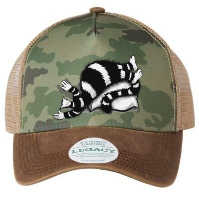 Threadless Boriana Weird Cat Sleeping On Fat Pillow .Png Legacy Tie Dye Trucker Hat