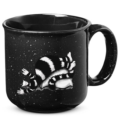 Threadless Boriana Weird Cat Sleeping On Fat Pillow .Png 15oz Campfire Ceramic Mug