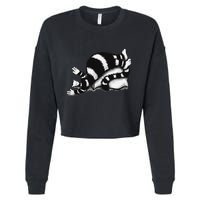 Threadless Boriana Weird Cat Sleeping On Fat Pillow .Png Cropped Pullover Crew
