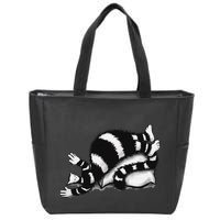 Threadless Boriana Weird Cat Sleeping On Fat Pillow .Png Zip Tote Bag