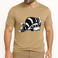Threadless Boriana Weird Cat Sleeping On Fat Pillow .Png Cooling Performance Crew T-Shirt