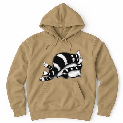 Threadless Boriana Weird Cat Sleeping On Fat Pillow .Png Hoodie