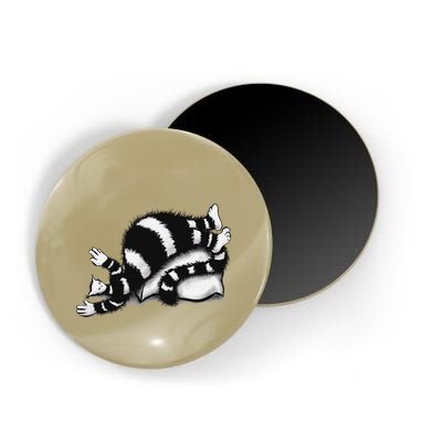 Threadless Boriana Weird Cat Sleeping On Fat Pillow .Png Magnet