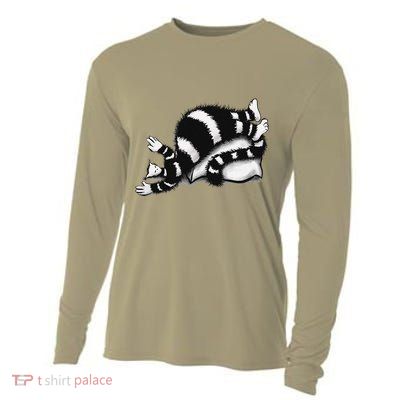 Threadless Boriana Weird Cat Sleeping On Fat Pillow .Png Cooling Performance Long Sleeve Crew