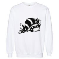 Threadless Boriana Weird Cat Sleeping On Fat Pillow .Png Garment-Dyed Sweatshirt
