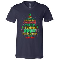 The Best Way To Spread Christmas Cheer Is Teaching Math V-Neck T-Shirt