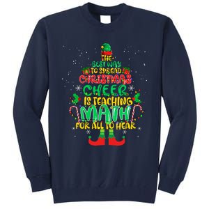 The Best Way To Spread Christmas Cheer Is Teaching Math Tall Sweatshirt