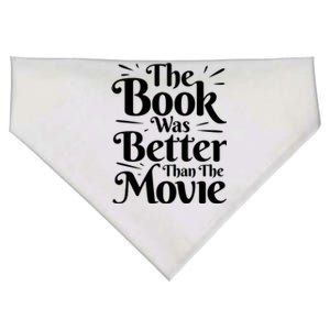 The Book Was Better Than The Movie Booklover Cute Gift USA-Made Doggie Bandana