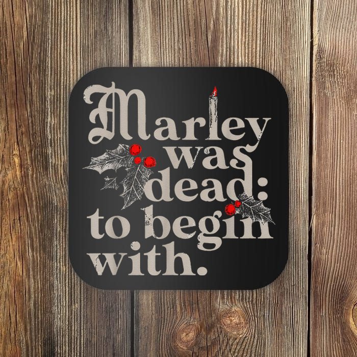 To Begin With Funny Novelty Christmas Gift Coaster