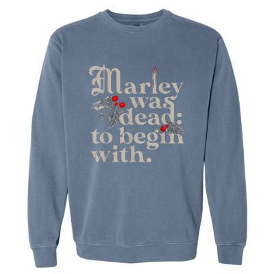 To Begin With Funny Novelty Christmas Gift Garment-Dyed Sweatshirt