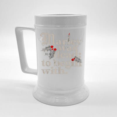 To Begin With Funny Novelty Christmas Gift Beer Stein