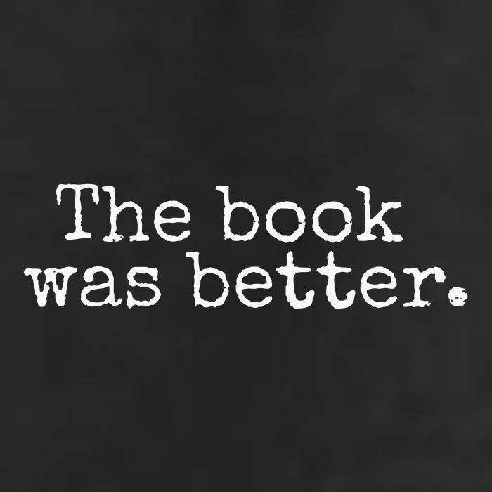 The Book Was Better Typewriter Style Book Lover Gift Golf Towel